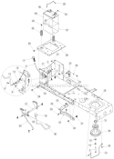 Page F Diagram and Parts List for 13A1760F700 2005 Yard Machines Lawn Tractor